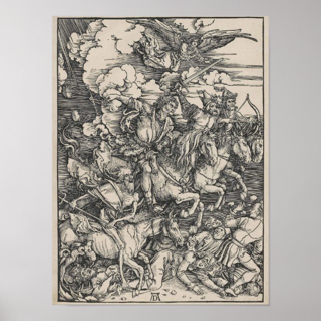 Four Horsemen of the Apocalypse by Durer Poster (Front)