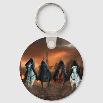 Four Horsemen Of The Apocalypse Keychain by customvendetta at Zazzle