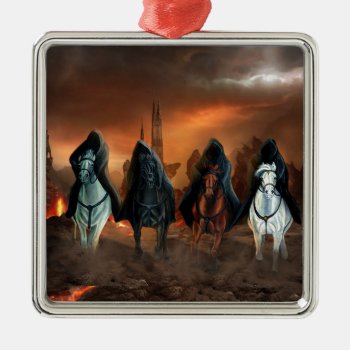 Four Horsemen Of The Apocalypse Metal Ornament by customvendetta at Zazzle