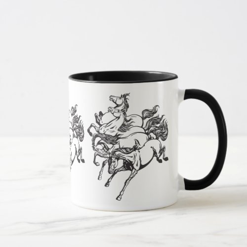 four horses mug