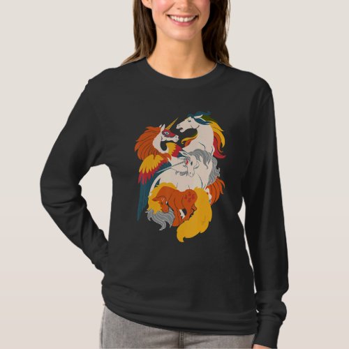 Four Horses of the Nostalgialypse For Womens Moms T_Shirt