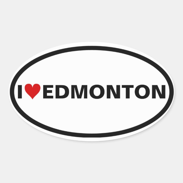 FOUR I [heart] Edmonton Oval Sticker (Front)