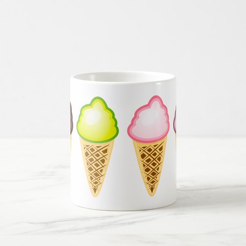Four Ice Creams Coffee Mug