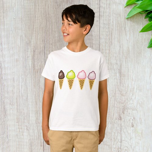 Four Ice Creams T_Shirt