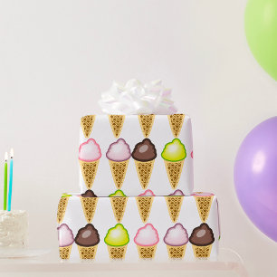 Four Ice Creams Wrapping Paper