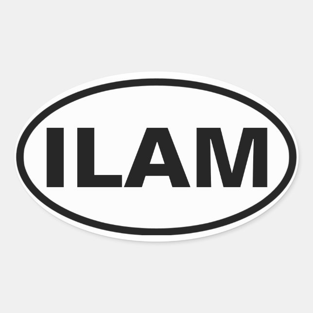 FOUR Ilam Oval Sticker (Front)