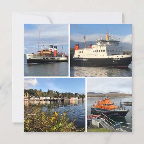 Four Images of Scottish Boats  Scenery