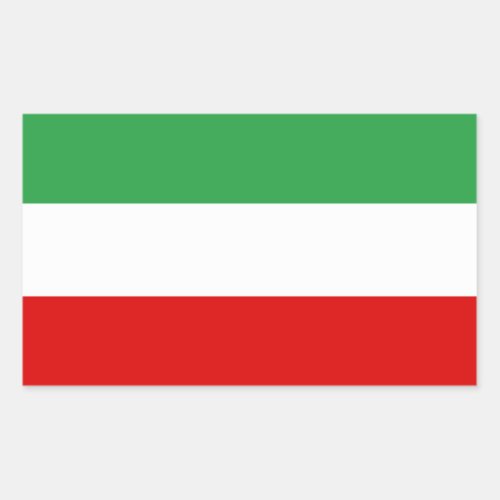 FOUR Iran Tricolor Flag Rectangular Sticker