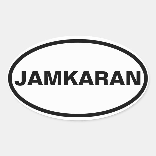 FOUR Jamkaran Oval Sticker (Front)