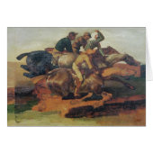 Four Jockeys Galloping (Front Horizontal)