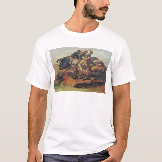 Four Jockeys Galloping T-Shirt (Front)