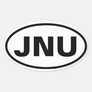 FOUR Juneau, Alaska "JNU" Oval Sticker