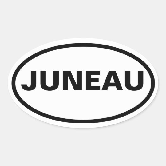 FOUR Juneau, Alaska Oval Sticker