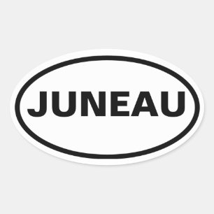 FOUR Juneau, Alaska Oval Sticker
