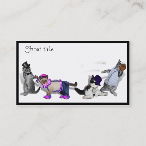 Customizable Four Kittens At Play Business Cards