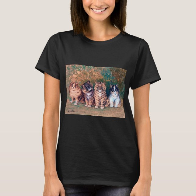 Four Kittens, Louis Wain T-Shirt (Front)