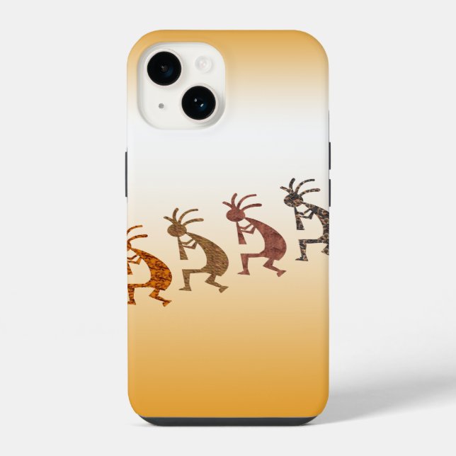 Four Kokopelli Iphone Case (Back)