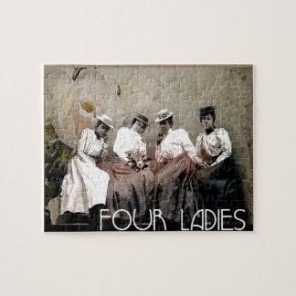 Four Ladies Vintage Jigsaw Puzzle