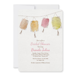 Four Lanterns Invitation