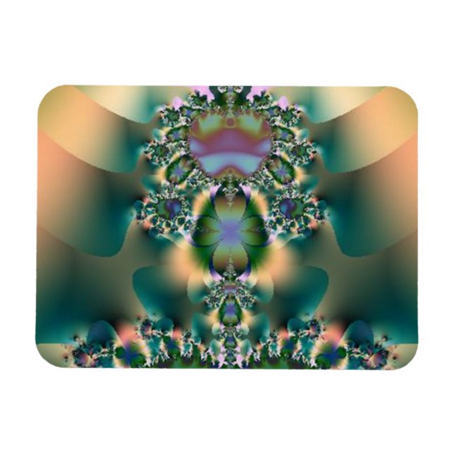 Four Leaf Clover Abstract Necklace Magnet (Horizontal)