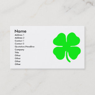 Four Leaf Clover Business Card
