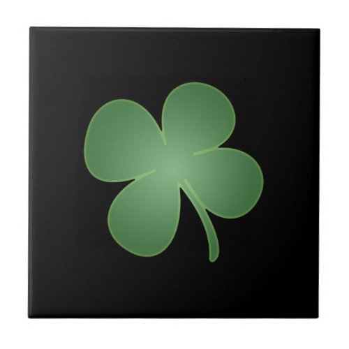 Four Leaf Clover Ceramic Tile