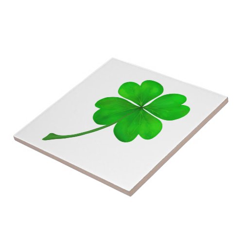 Four Leaf Clover Ceramic Tile