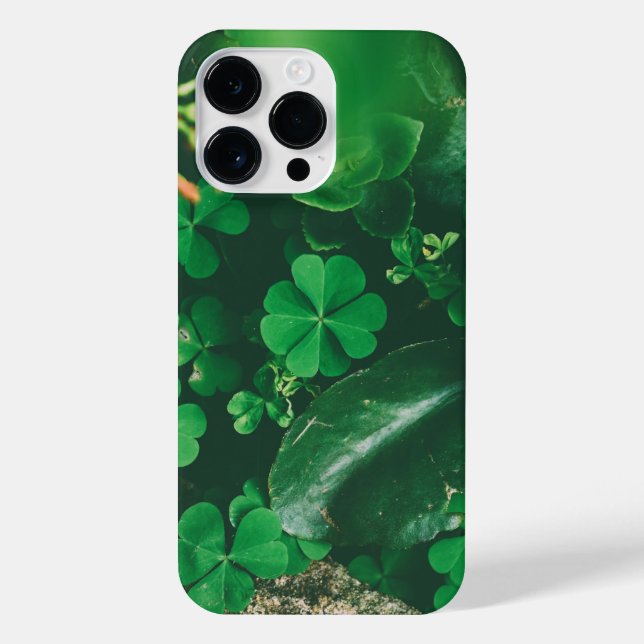 Four Leaf Clover Charm iPhone Case (Back)