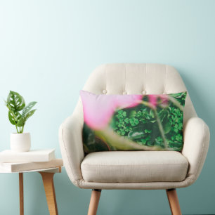 Four Leaf Clover Charm Lumbar Pillow
