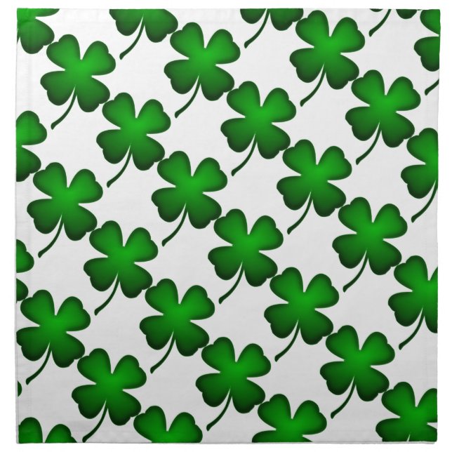 Four Leaf Clover Cloth Napkin (Front)