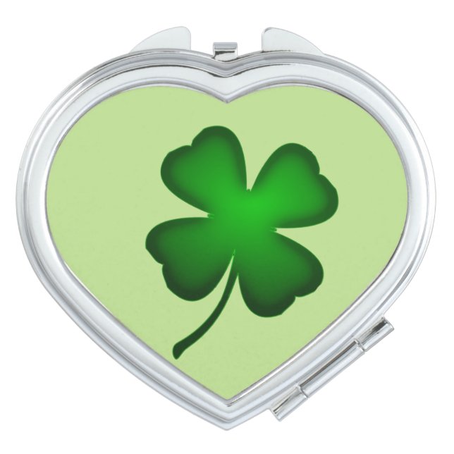 Four Leaf Clover Compact Mirror (Front)