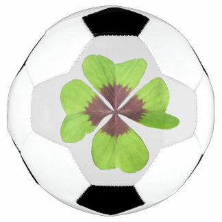 Four Leaf Clover Customizable Soccer Ball