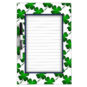 Four Leaf Clover Dry Erase Board