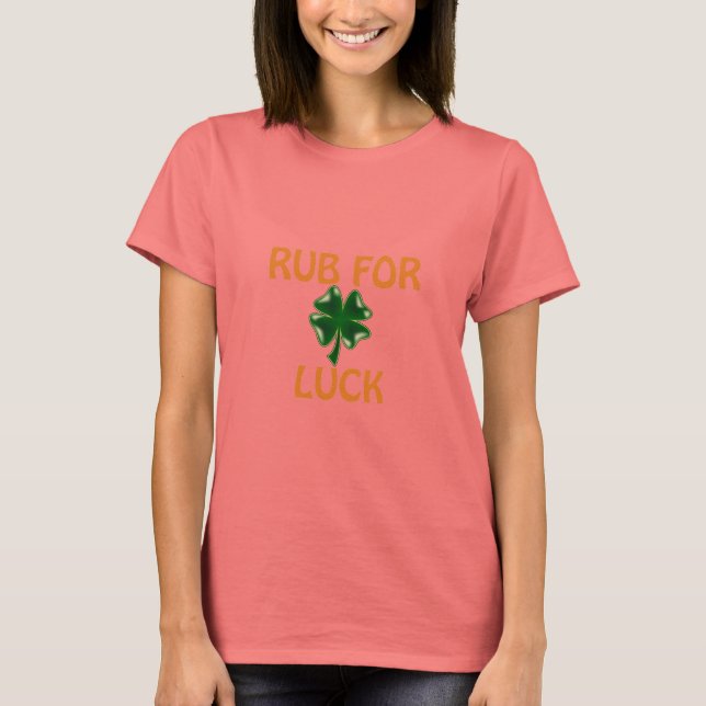 Four Leaf Clover for Luck T-Shirt (Front)