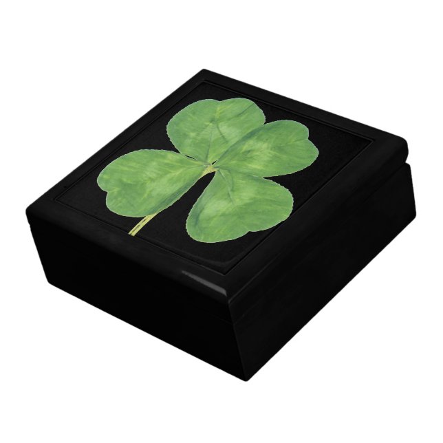 Four Leaf Clover Gift Box Trinket Box Jewelry Box (Side)
