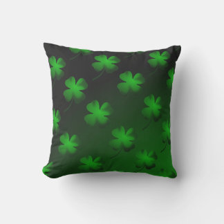 Four Leaf Clover Gradient Outdoor Pillow