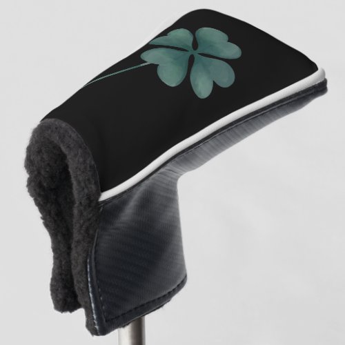 Four Leaf Clover Green Watercolor Golf Head Cover