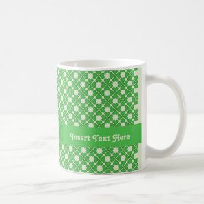 Four leaf Clover Hearts pattern Customizable Coffee Mug