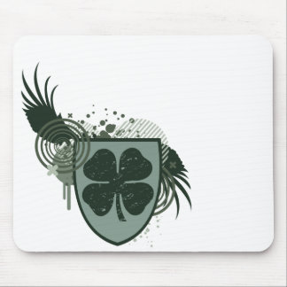 four leaf clover : hi-fi : mouse pad