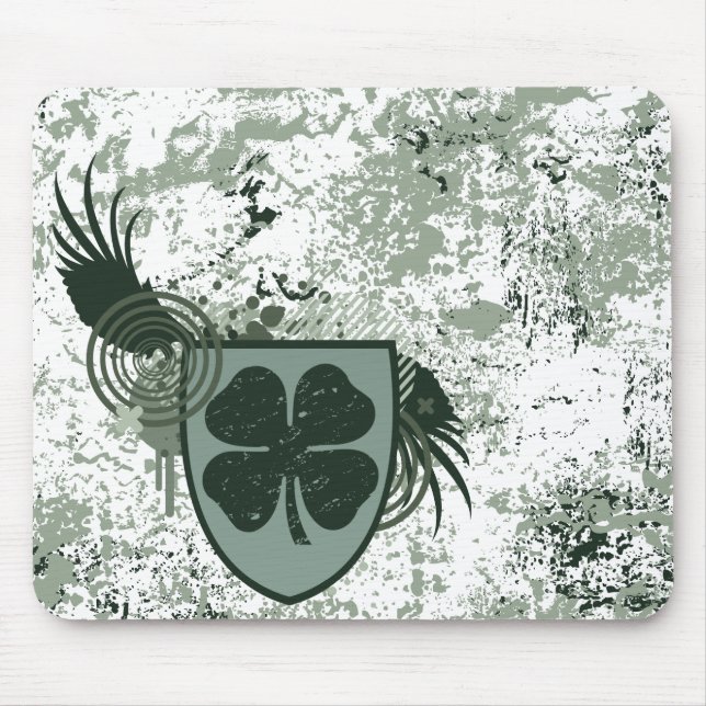 four leaf clover : hi-fi : mouse pad (Front)