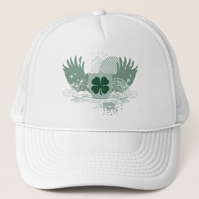 four leaf clover : hi-fi : trucker hat (Front)