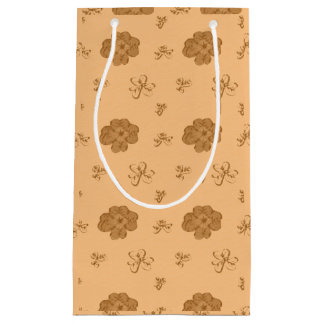 Four-Leaf Clover in Autumn Colors Small Gift Bag