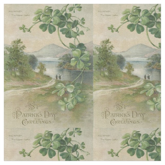 Four Leaf Clover Killarney Mountain Fabric (Close Up)