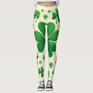 Four leaf clover leggings