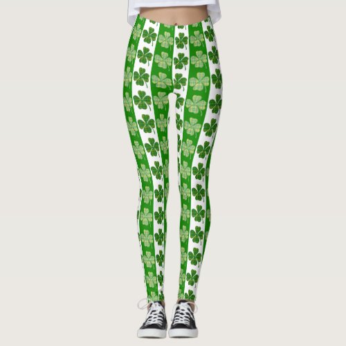 Four leaf clover leggings