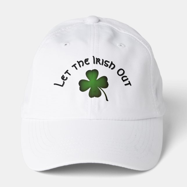 Four Leaf Clover Let the Irish Out  Performance Cap (Front)