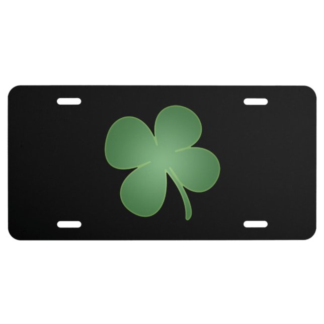 Four Leaf Clover License Plate (Front)