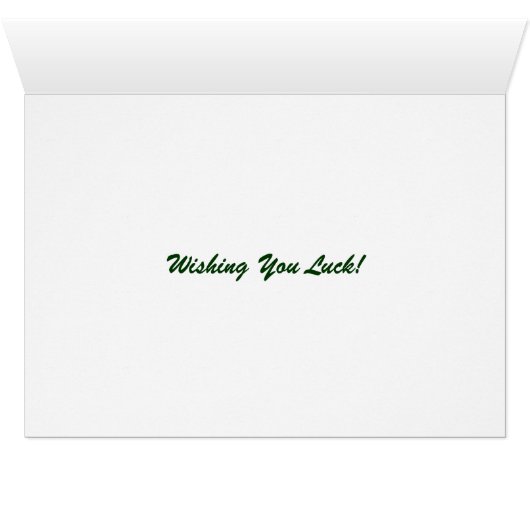 Four Leaf Clover Lucky (Inside Horizontal (Bottom))