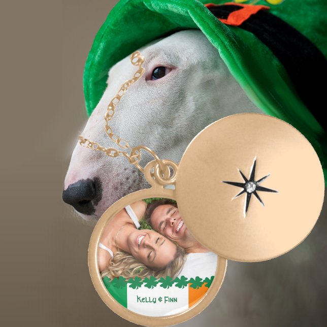 Four Leaf Clover Lucky Irish Photo Necklace (Creator Uploaded)