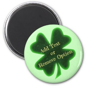 Four Leaf Clover Magnet by gravityx9 at Zazzle